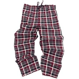 Arctic Trail Trading Co Mens XL Pajama Pants Red Black Plaid Cotton Sleepwear